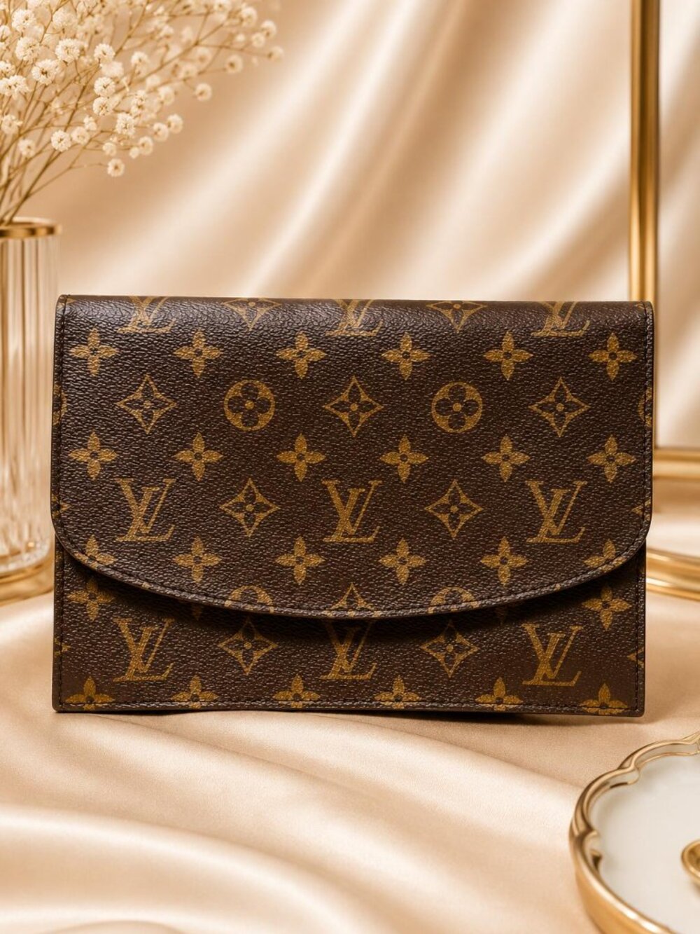 Authentic Louis Vuitton Pochette Rabat Monogram Clutch Wallet